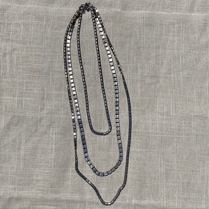 🕊Gun Metal Layered Nacklace🕊